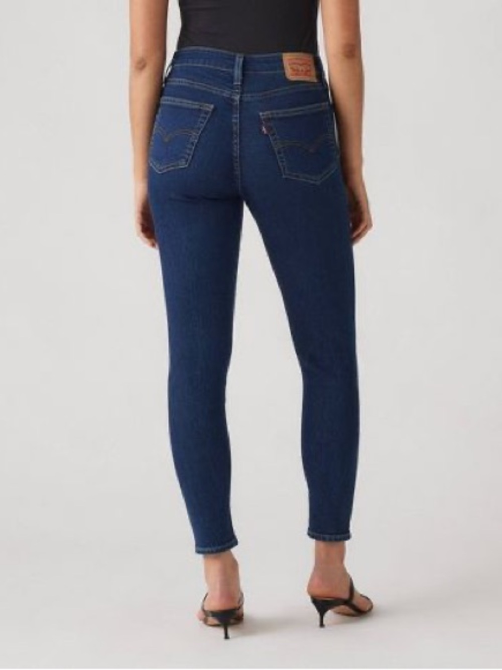 Levi's 721 High Rise Women's Skinny Jeans in Dark Blue Denim